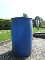 Groot blauw vat Ton regenton 92 cm H en 56 rond Elst (U)(, Tuin en Terras, Regentonnen, Ophalen, Zo goed als nieuw, Kunststof