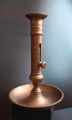 Antiek bronzen kandelaar verstelbare kroonluchter, Antiek en Kunst, Antiek | Kandelaars, Ophalen of Verzenden, Koper of Brons