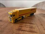Herpa Daf 95 XF DP met dhl zeilentrailer, Hobby en Vrije tijd, Modelauto's | 1:87, Ophalen of Verzenden, Zo goed als nieuw, Bus of Vrachtwagen