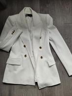 Witte blazer, Zara, Ophalen of Verzenden, Zo goed als nieuw, Jasje, Maat 34 (XS) of kleiner