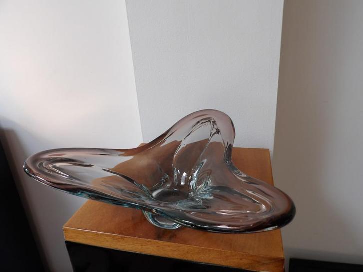 Murano Sixties Design Schaal, paars/blauw, Antiek en Kunst, Antiek | Glas en Kristal, Ophalen of Verzenden