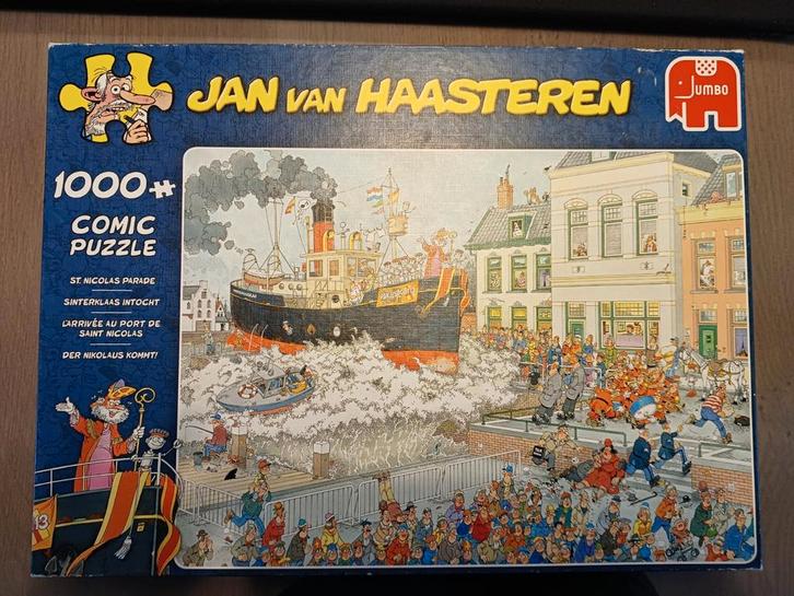 Jan van Haasteren Sinterklaas Intocht 1000 stukjes, Hobby en Vrije tijd, Denksport en Puzzels, Zo goed als nieuw, Legpuzzel, 500 t/m 1500 stukjes