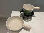 Le Creuset Fondue Set met Caquelon en Brander, Huis en Inrichting, Keuken | Potten en Pannen, Gietijzer, Ophalen of Verzenden