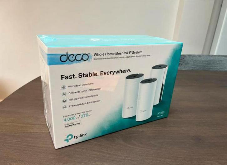 TP-Link Deco M4 Mesh WiFi Systeem Nieuwe, Computers en Software, Routers en Modems, Nieuw, Router, Ophalen of Verzenden