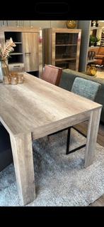 eettafel, Huis en Inrichting, Tafels | Eettafels, Ophalen, Eikenhout, 50 tot 100 cm, Zo goed als nieuw