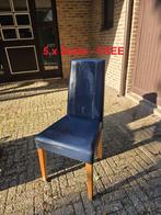 Dining room chairs available for free, Ophalen, Gebruikt, Blauw, Vijf, Zes of meer stoelen