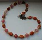 handwerk ketting, Nieuw, Oranje, Ophalen of Verzenden, Steen of Mineraal