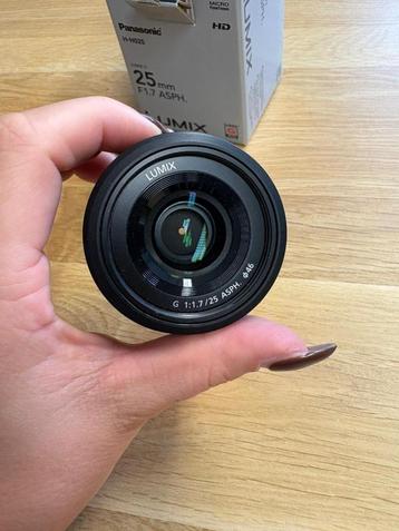 Panasonic Lumix G 25mm F1.7 ASPH - Zo goed als nieuw.  beschikbaar voor biedingen