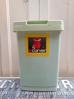 Curver vintage afvalbak mintgroen, Huis en Inrichting, Gebruikt, Curver, 40 liter of meer, Ophalen of Verzenden