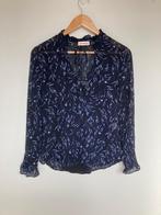 Custommade blauwe chiffon blouse met print maat xs/34, Blauw, Strandvejen 112 2900 Hellerup, Denmark, Custommade, Zo goed als nieuw