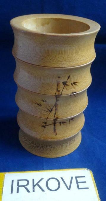 PENSEEL HOUDER BAMBOE * Fraaie Beker *  beschikbaar voor biedingen