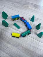 Houten magnetisch treintje met houten bomen, Ophalen of Verzenden, Overige typen