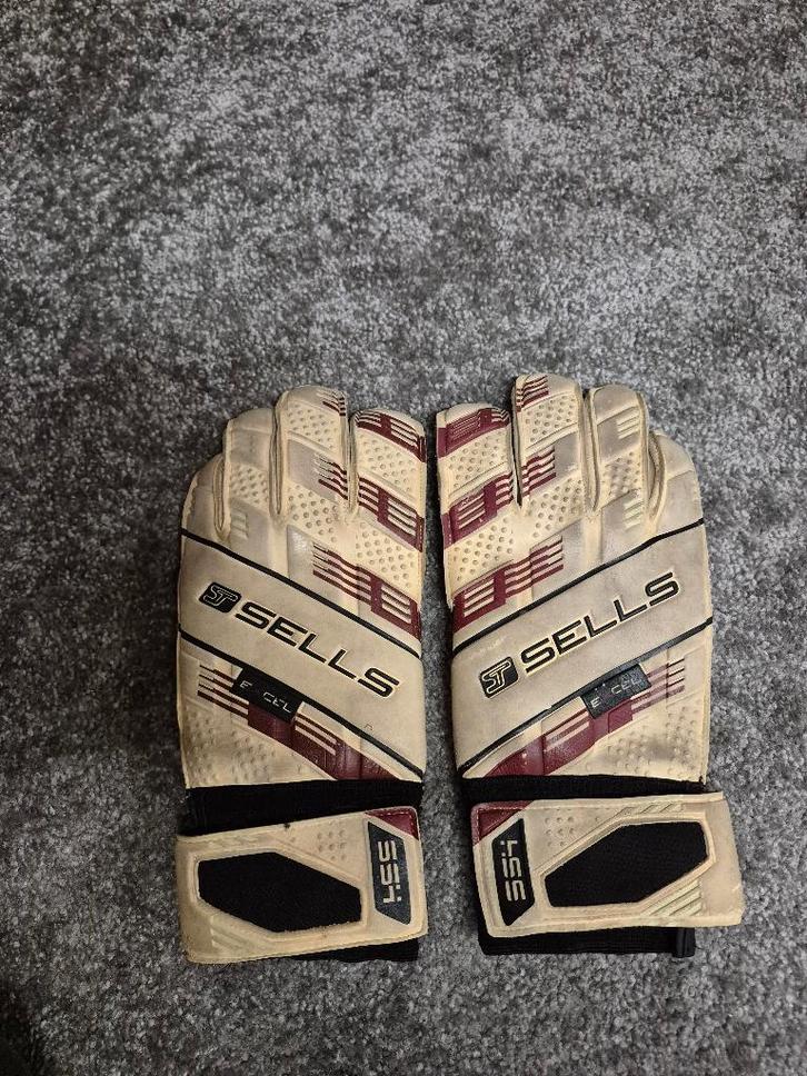 Keepershandschoenen Sells Excell Airflow maat 10, Sport en Fitness, Voetbal, Zo goed als nieuw, Handschoenen, Maat L, Ophalen of Verzenden