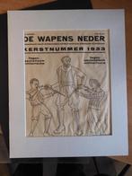 tijdschriftcover De wapens neder (1933) door Chris Lebeau, Gebruikt, Ophalen of Verzenden, Voor 1940, Prent