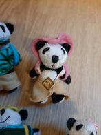 Furryville panda familie zachte poppetjes, Ophalen of Verzenden