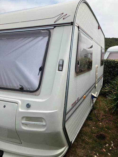 Caravan Hylander 1994, Caravans en Kamperen, Caravans, Particulier, tot en met 4, 500 - 750 kg, Treinzit, Overige merken, Dwarsbed