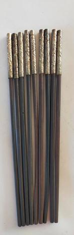 Eetstokjes hout/(edel?)metaal Antiek, Antiek en Kunst, Antiek | Bestek, Ophalen of Verzenden