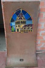 Leffe, bord, glas in lood, verlichting, 2 stuks., Ophalen, Gebruikt, Reclamebord, Plaat of Schild, Overige merken