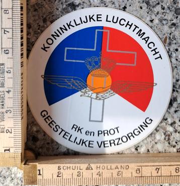 Vintage sticker Koninklijke Luchtmacht geestelijke verzorgin beschikbaar voor biedingen