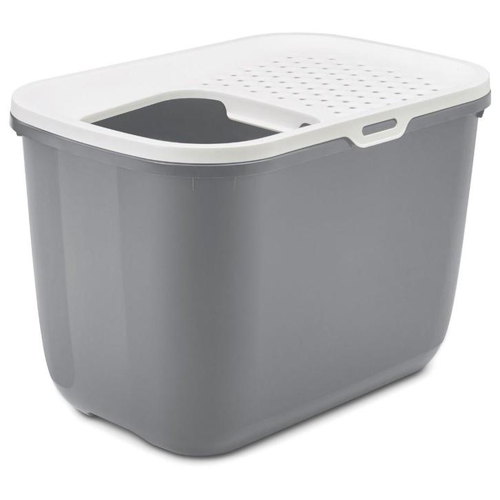 Hop in kattenbak grijs incl. schep van € 26,95 voor € 21,95, Dieren en Toebehoren, Kattenbakken, Nieuw, Gesloten, Ophalen of Verzenden