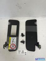 FIAT 500 Zwart zonneklep links rechts set 2007+, Auto-onderdelen, Interieur en Bekleding, Gebruikt, -, -, Ophalen of Verzenden