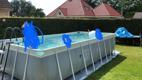 Intex zwembad, complete set (startklaar), Tuin en Terras, Zwembaden, Gebruikt, Opzetzwembad, 80 tot 120 cm, 400 cm of meer, 200 tot 300 cm