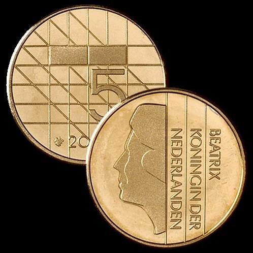 5 gulden beatrix UNC, Postzegels en Munten, Munten | Nederland, 5 gulden, Koningin Beatrix, Ophalen of Verzenden