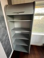 Klenk roldeurkast - zilverkleurig, Huis en Inrichting, Kasten | Roldeurkasten en Archiefkasten, Ophalen, Gebruikt, 200 cm of meer