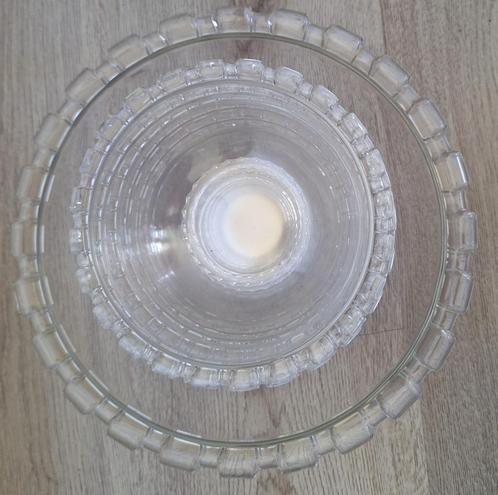 Kristal Val Saint Lambert fruitschaal + 7 kleine art deco, Antiek en Kunst, Antiek | Glas en Kristal, Ophalen of Verzenden