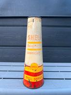 Olieblik olie blik oil can conisch Shell Spirax Full mancave, Verzamelen, Blikken, Ophalen of Verzenden, Gebruikt, Overige, Overige merken
