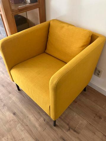 IKEA EKERÖ Fauteuil, Skiftebo geel- Zo Goed Als Nieuw beschikbaar voor biedingen