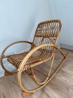 Rotan kinder Schommelstoel Vintage Stijl, Huis en Inrichting, Ophalen, Gebruikt, Bruin, Riet of Rotan