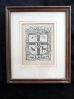 Familiewapen 1694 kopergravure; Dirck GROENHOUT, Antiek en Kunst, Ophalen of Verzenden