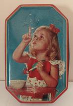 8hoekig blik meisje bellenblaas bubbles 60er jaren, Verzamelen, Blikken, Overige merken, Gebruikt, Overige, Ophalen of Verzenden