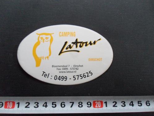 sticker camping latour oirschot, Verzamelen, Stickers, Zo goed als nieuw, Bedrijf of Vereniging, Ophalen