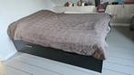 twijfelaar bed ikea brimnes, Ophalen, Gebruikt, 140 cm, Twijfelaar