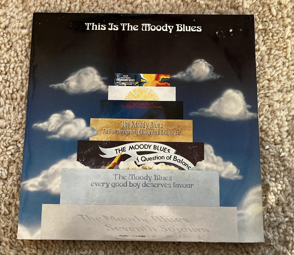 Dubbel album van de Moody Blues, Ophalen, Gebruikt, 12 inch