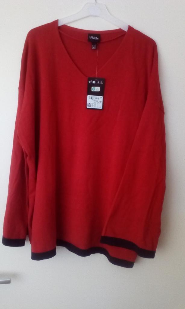 Dunne trui Ulla Popken maat 46-48 grote maten mode nieuw, Kleding | Dames, Grote Maten, Nieuw, Trui of Vest, Rood, Ophalen of Verzenden