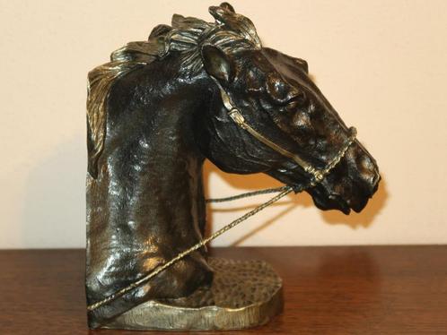 beeld paard, boekensteun paardenhoofd, gegarandeerd uniek!, Verzamelen, Dierenverzamelingen, Nieuw, Beeldje of Figuurtje, Paard