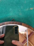 Spiegel vintage op eiken plank, Ophalen of Verzenden
