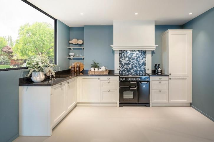 UITVERKOOP KEUKEN R22, Huis en Inrichting, Keuken | Complete keukens, Nieuw, Hoekkeuken, Wit, Composiet, Ophalen