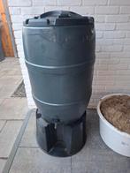 Regenton met voet, Tuin en Terras, Regentonnen, Kunststof, Gebruikt, Met kraantje, 75 tot 150 liter