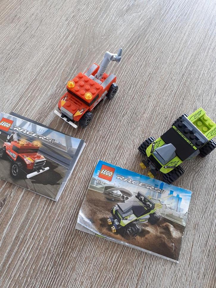 Lego Racers 8195..8192 met Helicopter, Kinderen en Baby's, Speelgoed | Duplo en Lego, Gebruikt, Lego, Losse stenen, Ophalen of Verzenden