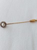 Gouden dasspeld 14 karaat .4gram, Antiek en Kunst, Antiek | Goud en Zilver, Ophalen of Verzenden
