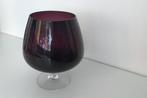 Cognacglas vaas , Huis en Inrichting, Woonaccessoires | Vazen, Gebruikt, Overige kleuren, Ophalen of Verzenden, Glas