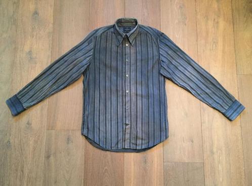 IZGS jeansblauw Italiaans "fade-out" gestr. overhemd medium, Kleding | Heren, Overhemden, Gedragen, Halswijdte 39/40 (M), Blauw