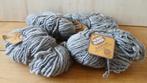 Schapenwol Nordmark grijs 4x100gram, Ophalen of Verzenden, Nieuw, Breien of Haken, Wol of Garen