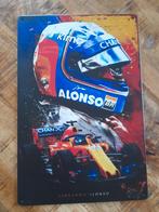 metalen wandbord van Fernando Alonso, Verzamelen, Automerken, Motoren en Formule 1, Nieuw, Ophalen of Verzenden, Formule 1