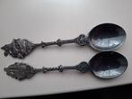 2 antiek verzilverde theelepels, Antiek en Kunst, Verzenden