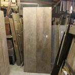 Tafel 204x85 landelijk antiek TQ55 oud teak hout stoer blad, Ophalen of Verzenden